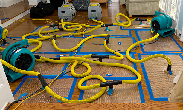 Professional Flood Damage Restoration technician working in Vernon, NJ